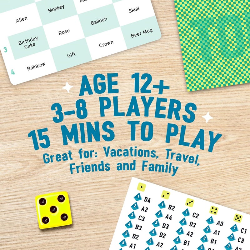 BIG POTATO لعبة الكاميلون للسفر: لعبة لوحية حائزة على جوائز Spot-The-Imposter في علبة سفر صديقة مع 20 موضوعًا جديدًا - Image 2